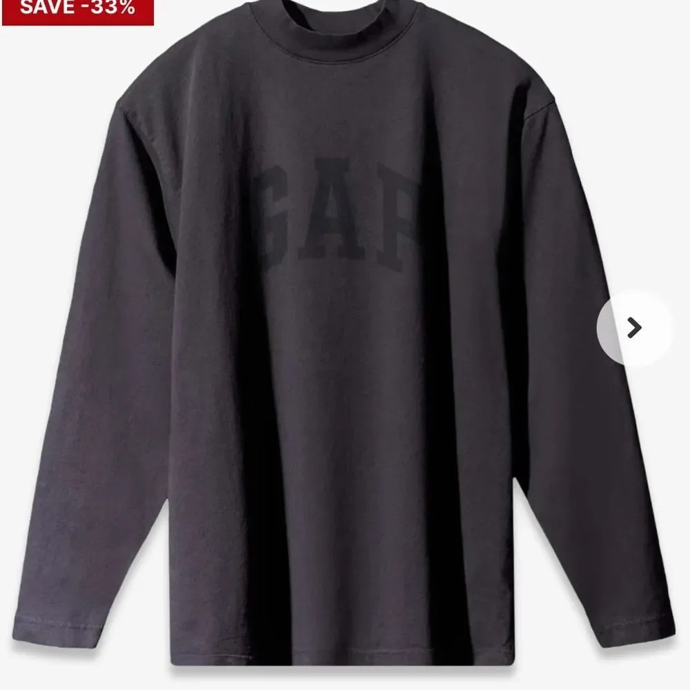 YEEZY DOVE LS SLEEVE‎ TEE - YEEZY GAP ENGINEERED BY BALENCIAGA BLUE SMALL NWT